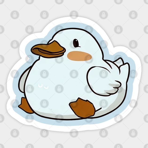 Ducks doing cute things Sticker by Deartexclusive